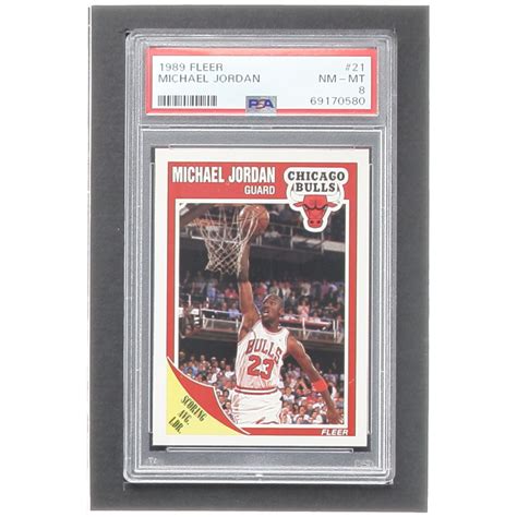 Michael Jordan 1989 90 Fleer 21 PSA 8 Pristine Auction