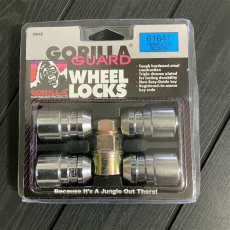 Gorilla Guard Chrome Wheel Locks 14mmx1 50 Bulge Acorn 14x1 5 Lug Nut