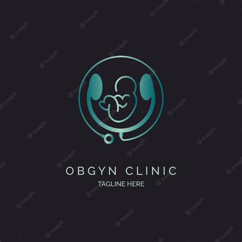 Premium Vector | OBGYN obstetrics and gynecology clinic logo template ...