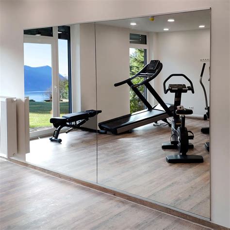 JAMBALAY Large Home Gym Mirrors, 2Pcs 48"x24" Glass Workout Mirros, HD