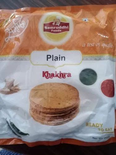 Samruddhi Gujarat Plain Khakhra Months Packaging Size Gram At