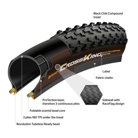 Continental Cross King ProTection 29 TL Ready Foldable Tire Black