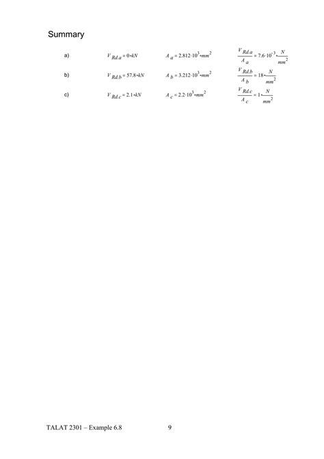 Talat Lecture Design Of Members Example Shear Force