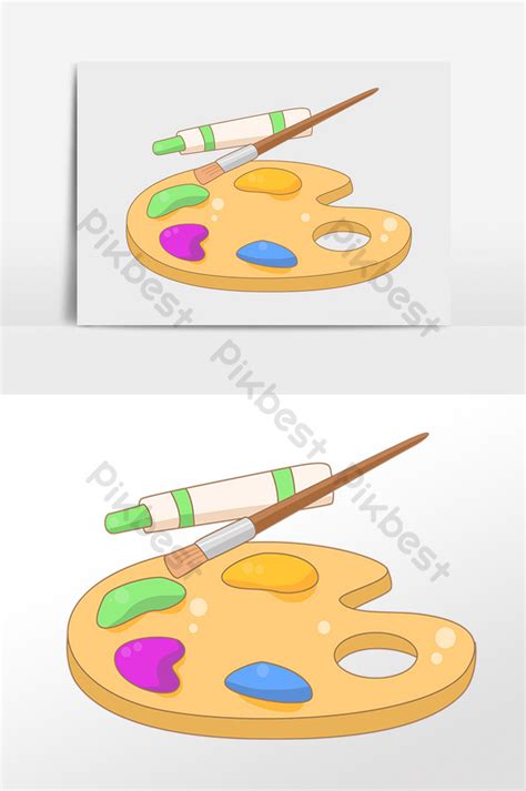 Drawing Painting Tools Paint Palette Illustration | PSD Free Download - Pikbest