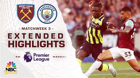 West Ham United v. Manchester City | PREMIER LEAGUE HIGHLIGHTS | 8/31 ...