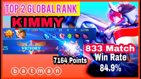 This Is The Best Kimmy Gameplay Mvp By Batman Top Global Rank