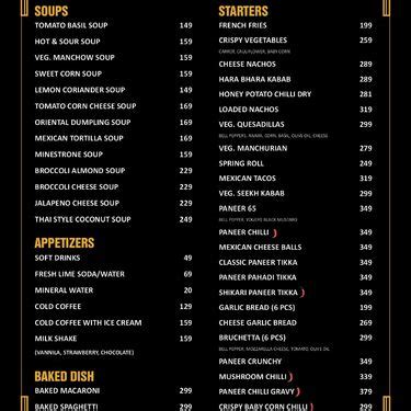 Menu Of Flavourq Sola West Ahmedabad