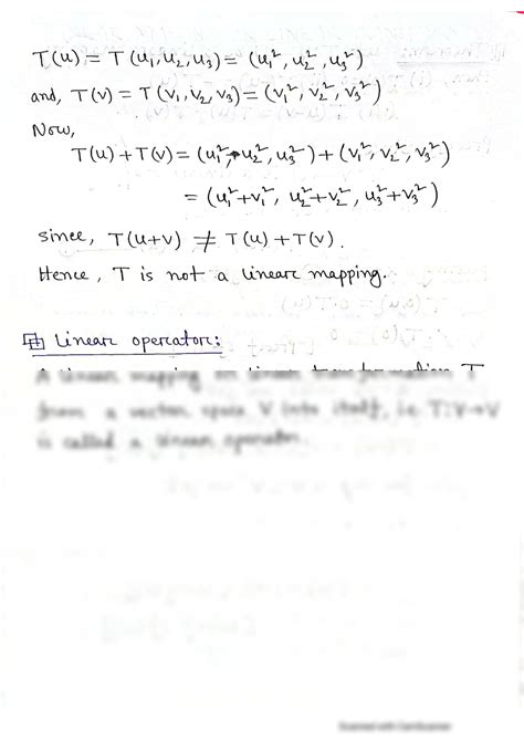 SOLUTION Linear Mapping Studypool