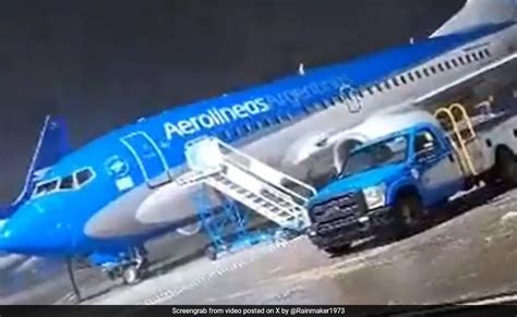 Watch: Parked Airplane Spins On Runway As Heavy Storm Hits Argentina