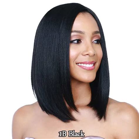 14 Short Black Bob Wig Cheap Short Synthetic Wigs For Black Women