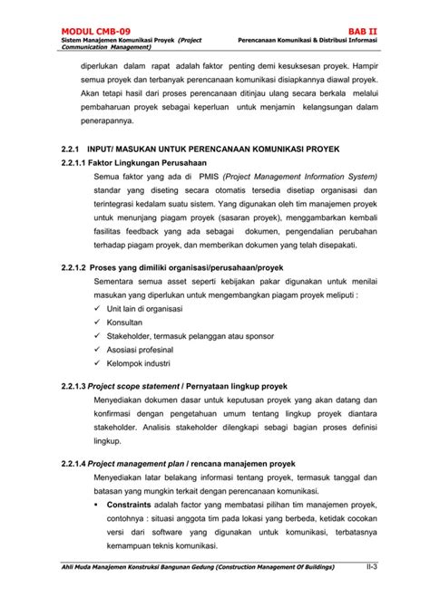 Cmb Sistem Manajemen Komunikasi Pdf