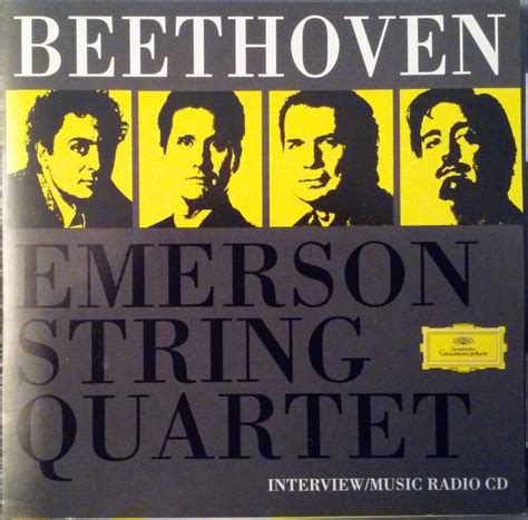 Ludwig Van Beethoven Emerson String Quartet Beethoven String Quartets With The Emerson