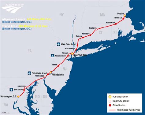 Amtrak Northeast Route Map