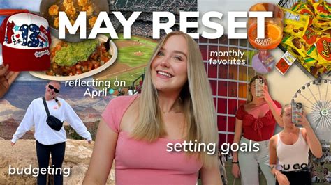 May Monthly Reset Goal Setting Monthly Favorites Budgeting