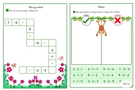 Opgaver Med Plus Og Minus 1 2 Klasse Leg Og Lektie