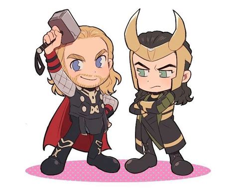 Chibi Loki And Thor Comic