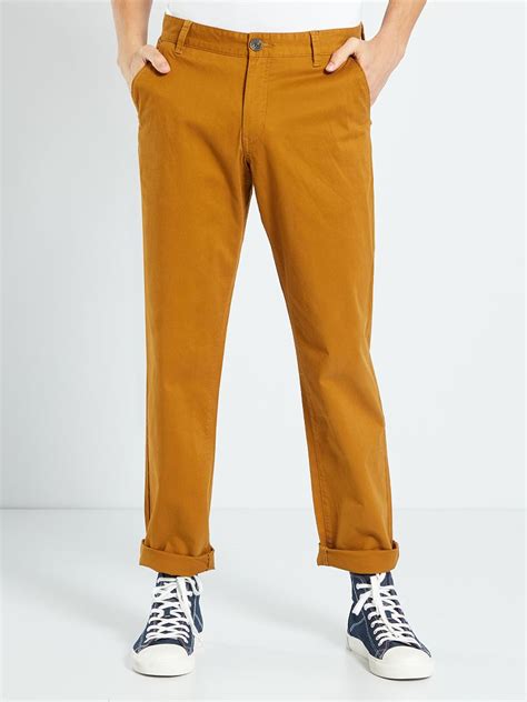 Pantalón chino recto L32 KAKI Kiabi 15 00