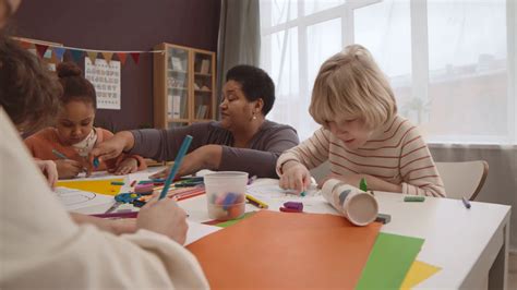 Arc Shot Of Four Multicultural Preschool Stock Footage SBV-347649243 ...