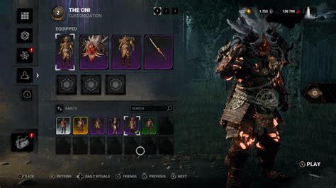 All my Oni Skins...I wish I had his Armored Titan Skins : r/deadbydaylight