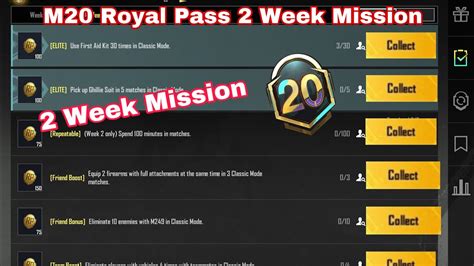 Season C S M Week Mission Explain Pubg Mobile Rp Mission Week