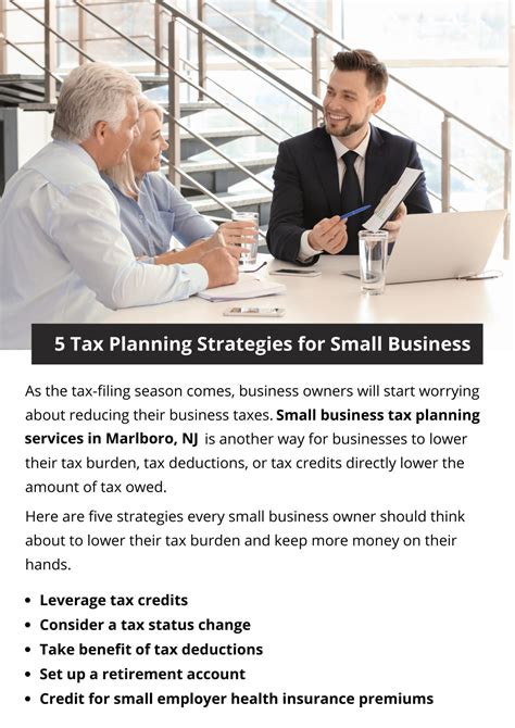 Ppt 5 Tax Planning Strategies For Small Business Powerpoint