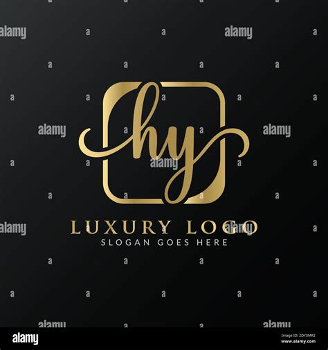 HY Logo Design Vector Template. Initial Luxury Letter HY Vector Illustration Stock Vector Image ...