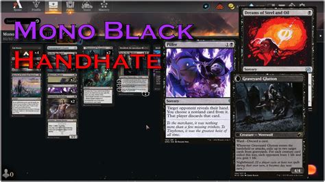 Mono Black Hand Hate Standard Ranked MTG Arena YouTube