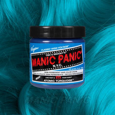 Atomic Turquoise High Voltage Classic Hair Dye Manic Panic UK