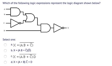 Solved Which Of The Following Logic Expressions Represent Chegg