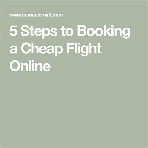 5 Steps To Booking A Cheap Flight Online Cheap Airfare Book Cheap