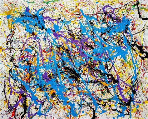 Percepti Style Of Jackson Pollock Abstract Expressionism Painting