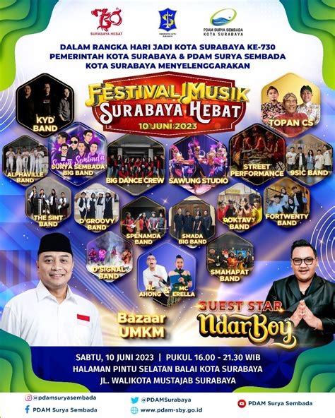 Jangan Lewatkan Festival Musik Surabaya Hebat Ada Ndarboy Genk Yang Siap Bikin Ambyar