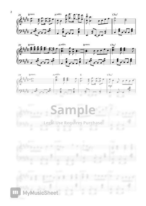 Justin Bieber - Hold On (Piano Sheet) Sheets by Pianella Piano