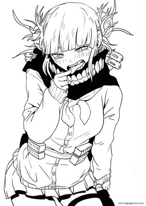 Himiko Toga Coloring Sheets