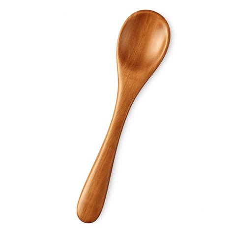 Wooden Spoon Isolated On Transparent Or White Background With Generate