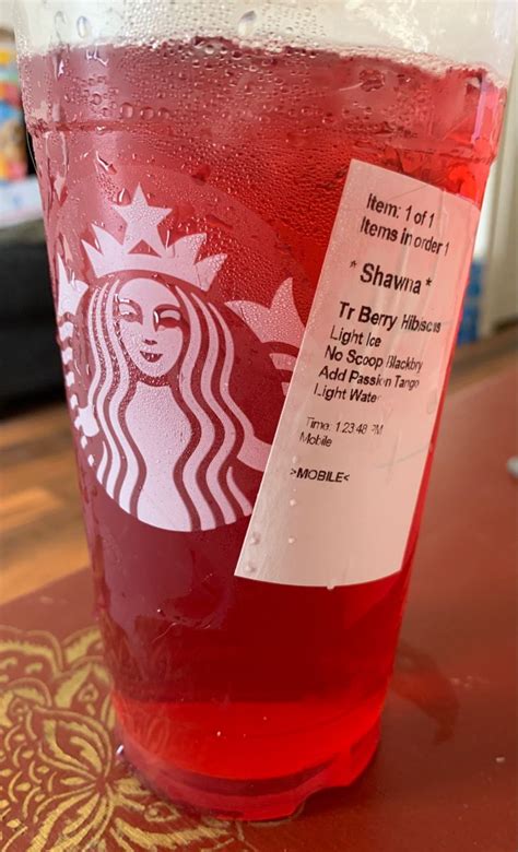 Starbucks Berry Hibiscus Refresher Drink