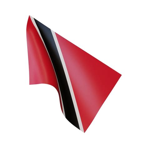 Premium Photo 3d Illustration Flag Of Trinidad And Tobago White Background