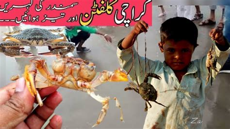 Krachi Ke Smundar Pr Lrky Ne Kekra Parkra 🦀 Find Catch Crabs In The