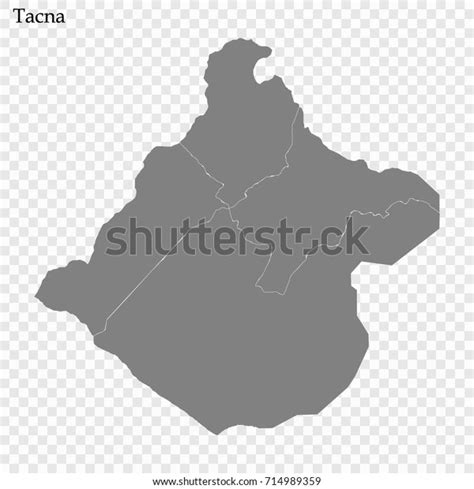 High Quality Map Tacna Province Peru Stock Vector Royalty Free