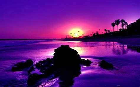 HD Purple Sunrise Wallpaper | Download Free - 58666