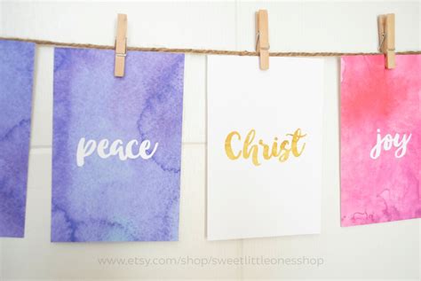 Printable Advent Wreath Banner Advent Decor Catholic Advent - Etsy