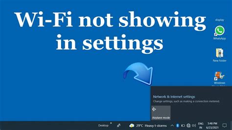 Fix Wifi Not Showing In Settings Windows Laptop Easy Fix Wifi Problem