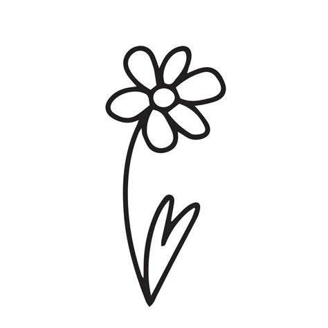 Cute doodle flower illustration 26367893 Vector Art at Vecteezy