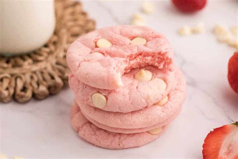 Easy Strawberry Cake Mix Cookies Recipe Simply Stacie