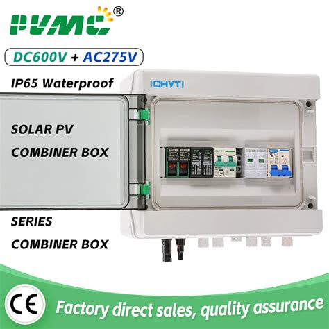 Solar Photovoltaic Pv Combiner Box 1 Input 1 Out Dc To Ac 600v Ip65 Fuse Mcb