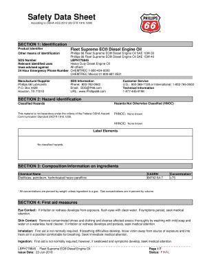 Fillable Online Safety Data Sheet Petroleumservicecompany Fax