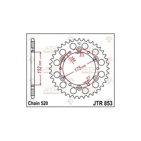 Jt Stahlkronen Yamaha Tt 600 98 03 Kronenzähne50 Kettenteilung520