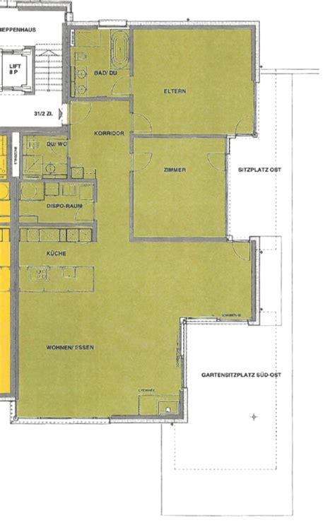 Zimmer Gartenwohnung Mit Gedecktem Sitzplatz Gartenanteil Zur