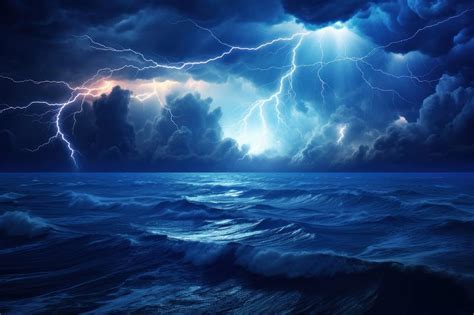 Lightning ocean thunderstorm backgrounds. | Premium Photo - rawpixel