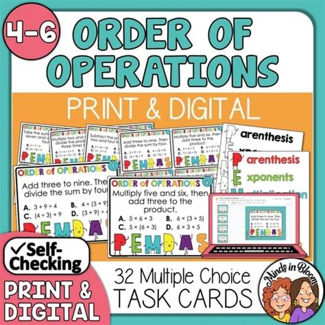 Math Tiles Order Of Operations 1 Without Exponents Worksheets Library